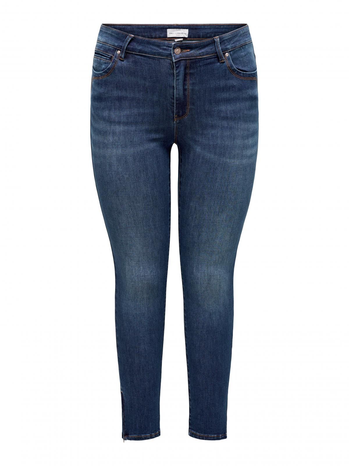 온리 커브핏 미드웨이스트 스키니 데님 진 15315719_2114 BLUE / DARK BLUE DENIM - 상세 이미지 3