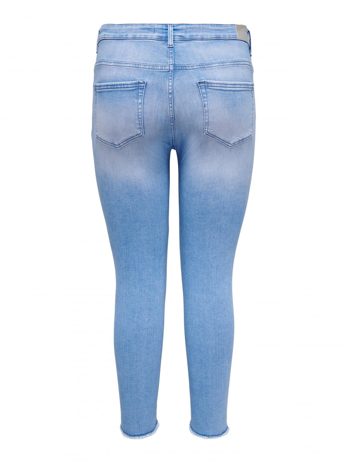 온리 데님 미드웨이스트 스키니핏 청바지 15321548_2116 BLUE / LIGHT BLUE DENIM - 상세 이미지 4