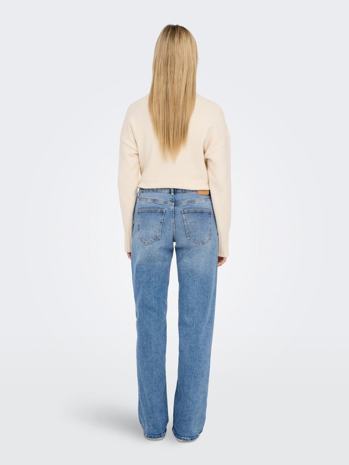 온리 데님 로우웨이스트 와이드핏 청바지 15280466_2116 BLUE / LIGHT BLUE DENIM - 상세 이미지 2