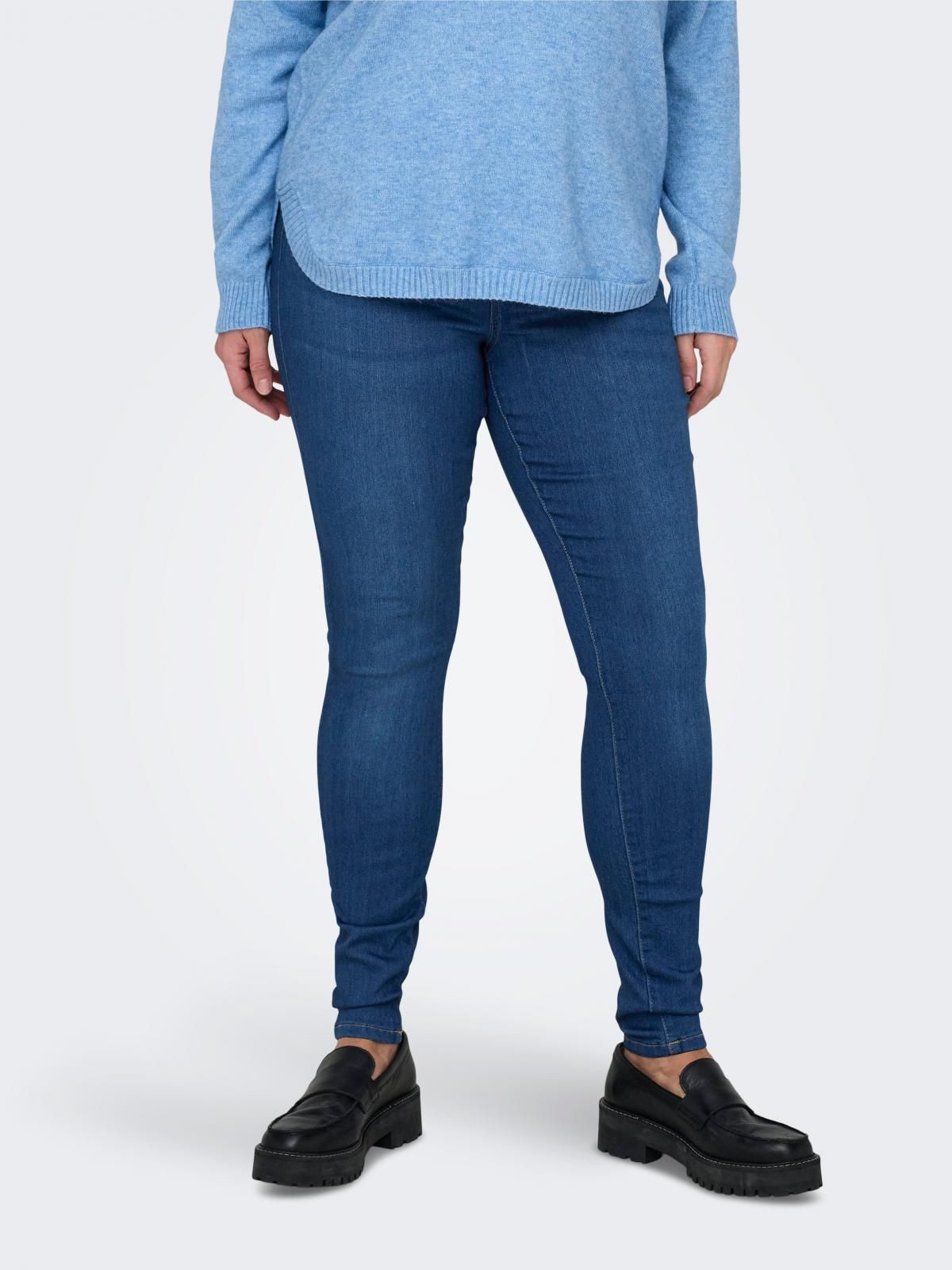 온리 데님 하이웨이스트 스키니핏 청바지 15313096_7023 BLUE / LIGHT MEDIUM BLUE DENIM - 메인 이미지
