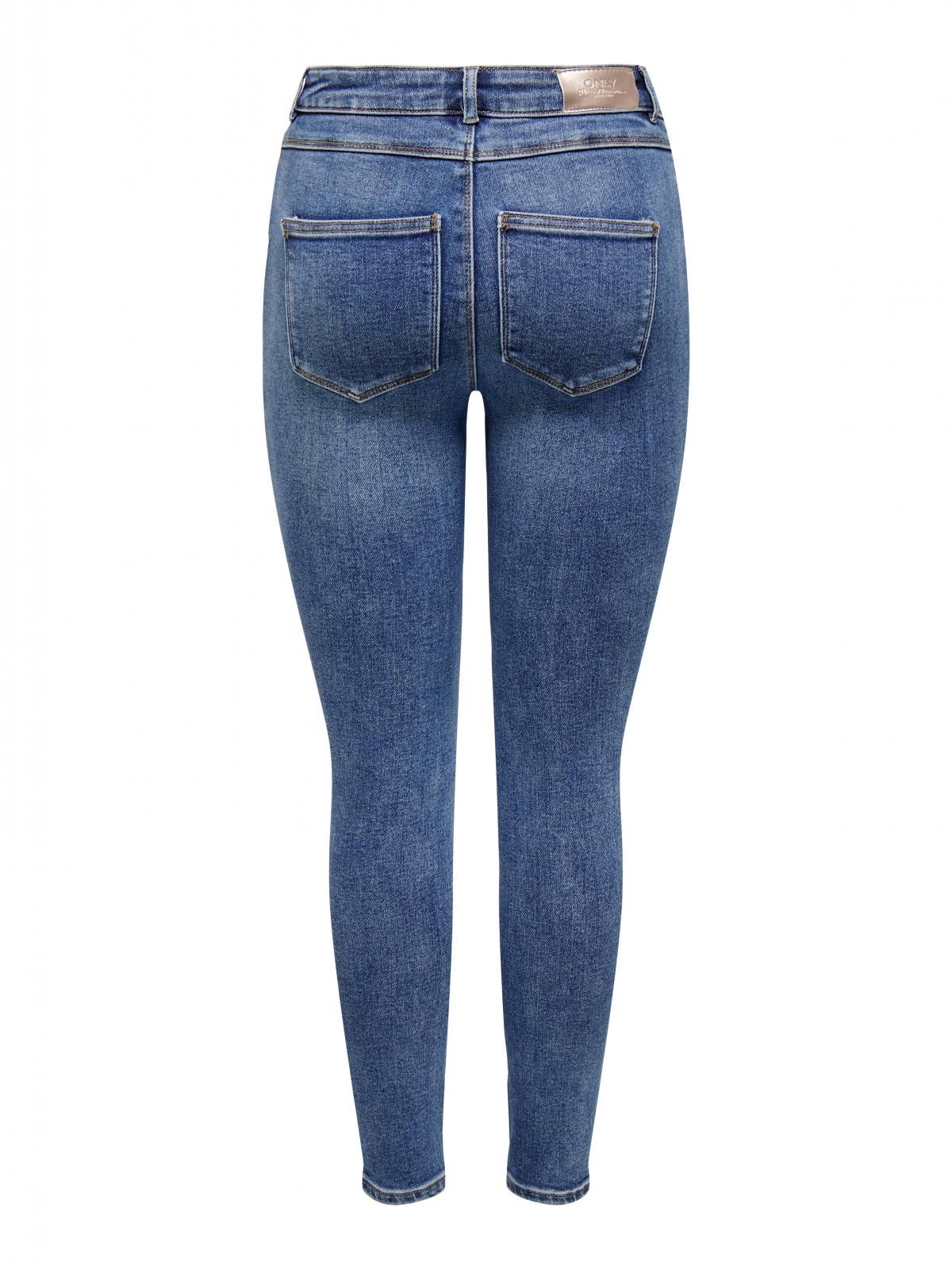 온리 하이웨이스트 데님 스키니핏 청바지 15181934_2115 BLUE / MEDIUM BLUE DENIM - 상세 이미지 4