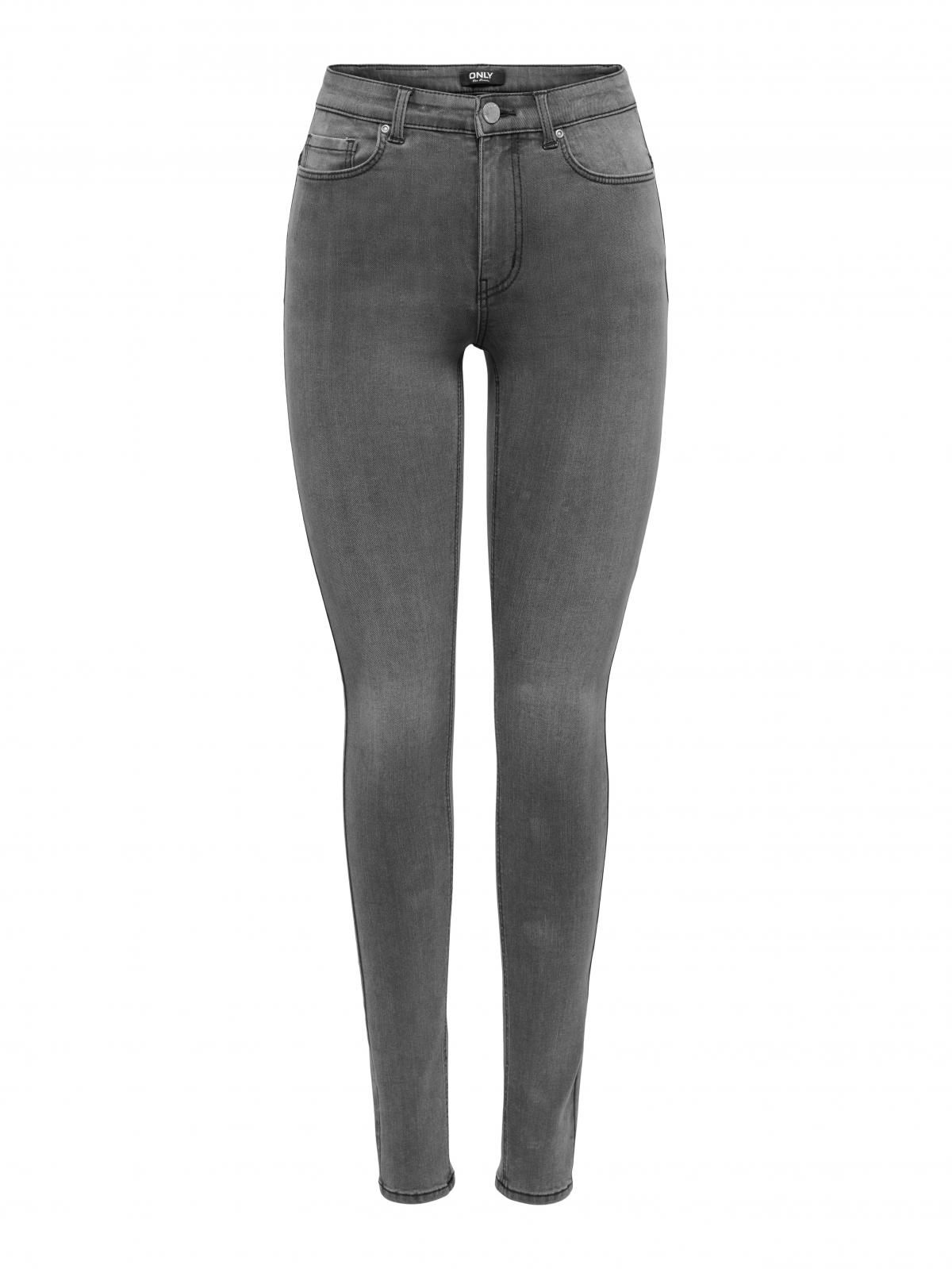 온리 테크니컬 하이웨이스트 스키니핏 데님 팬츠 15372343_3601 GREY / GREY DENIM - 상세 이미지 3