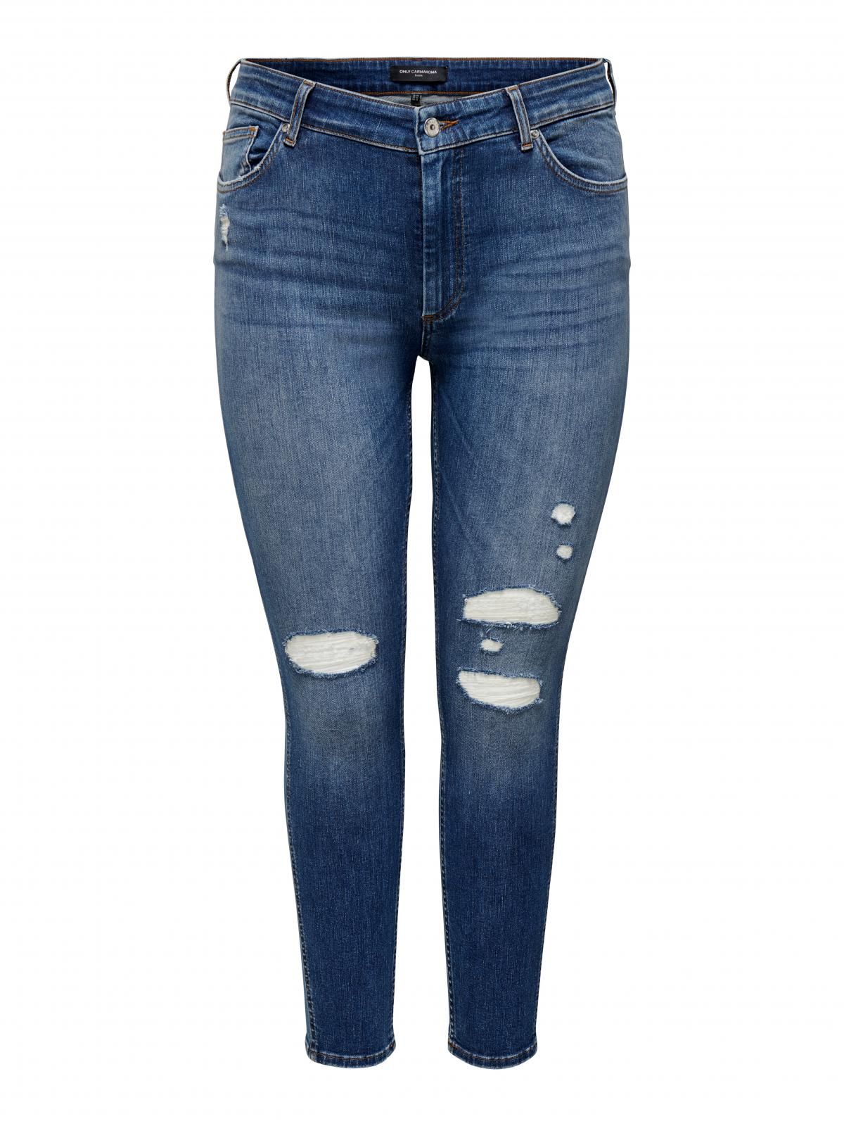 온리 미드웨이스트 테크니컬 스키니핏 진 15267793_2115 BLUE / MEDIUM BLUE DENIM - 상세 이미지 3