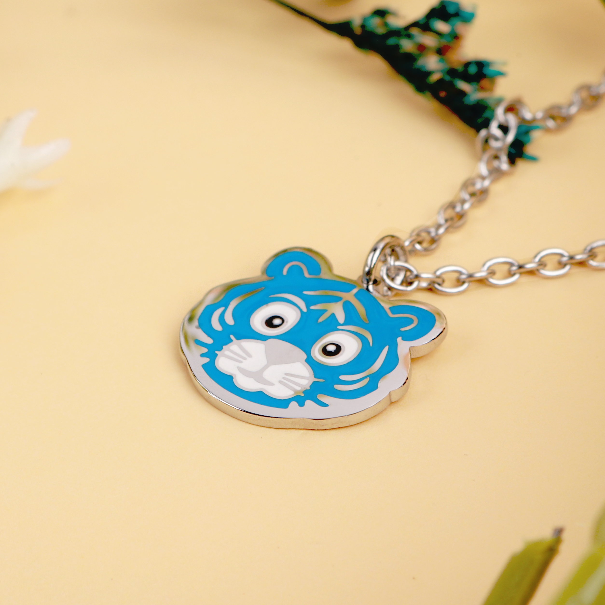 랭이 미아방지 목걸이 써지컬 호랑이 아기 유아 아동 어린이