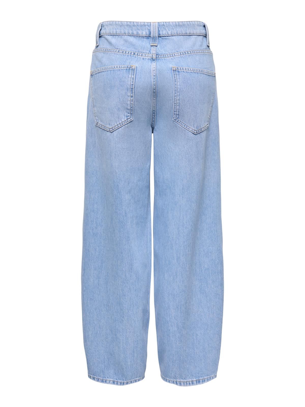 온리 연청 하이웨이스트 배럴핏 데님 팬츠 15370765_2116 BLUE / LIGHT BLUE DENIM - 상세 이미지 4