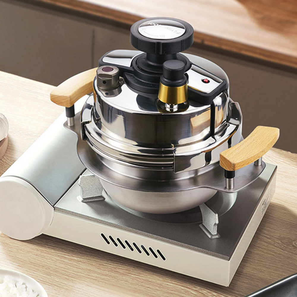 IH 가정용 압력솥밥 나무 뚜껑 받침대 세트 밥도둑 업소용 가마솥 1.6L