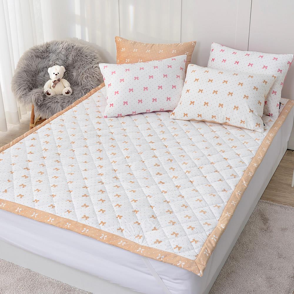 마이리본 극세사 침대패드 SS/Q 2color