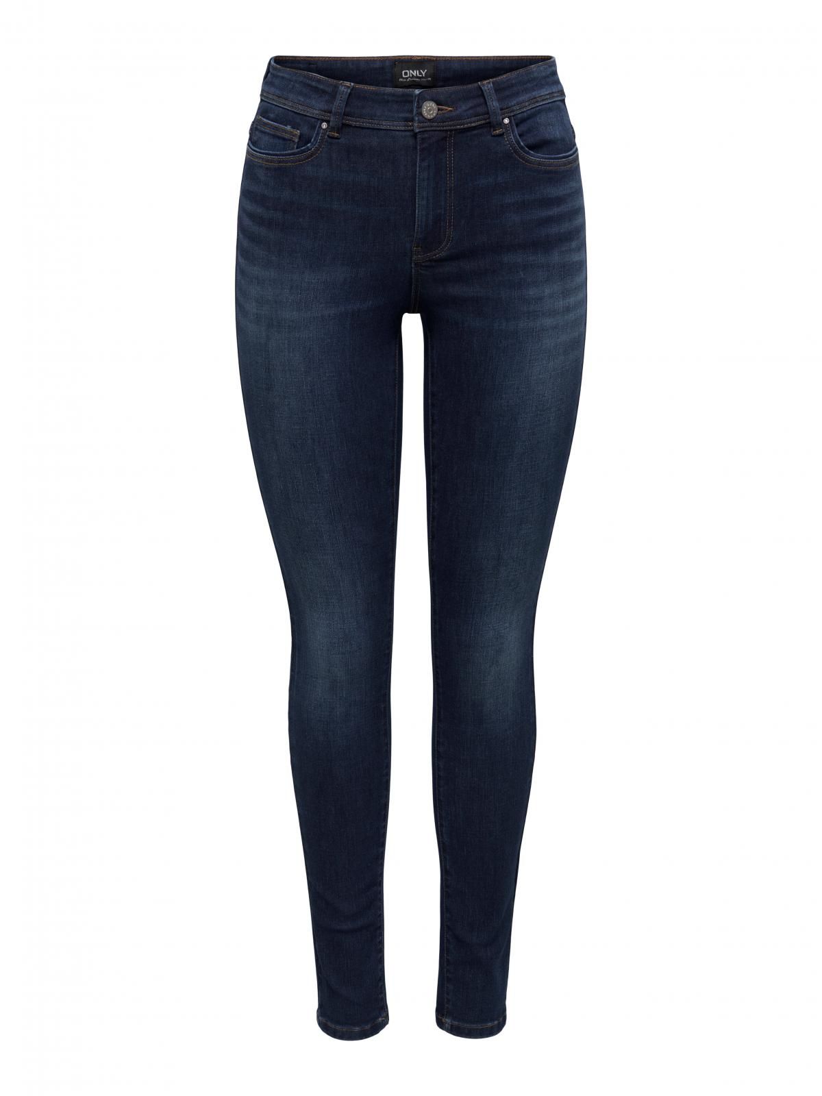 온리 데님 미드웨이스트 스키니핏 청바지 15272480_2114 BLUE / DARK BLUE DENIM - 상세 이미지 3