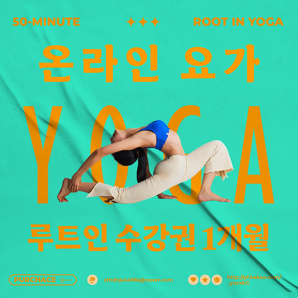 루트인 요가 1개월 수강권 초보 새벽 온라인 줌 요가 임산부 저녁 아침 주말 갱년기 홈트