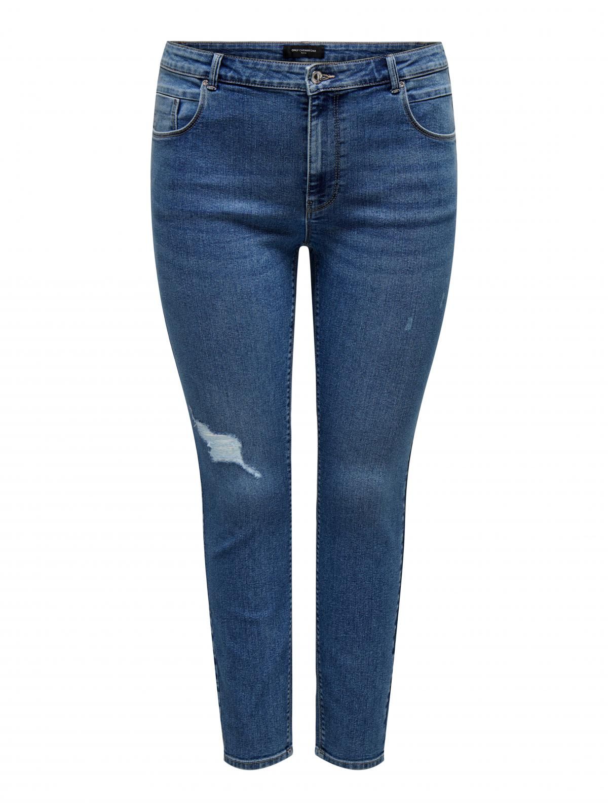 온리 미드웨이스트 스키니핏 데님 청바지 15300125_2115 BLUE / MEDIUM BLUE DENIM - 상세 이미지 3