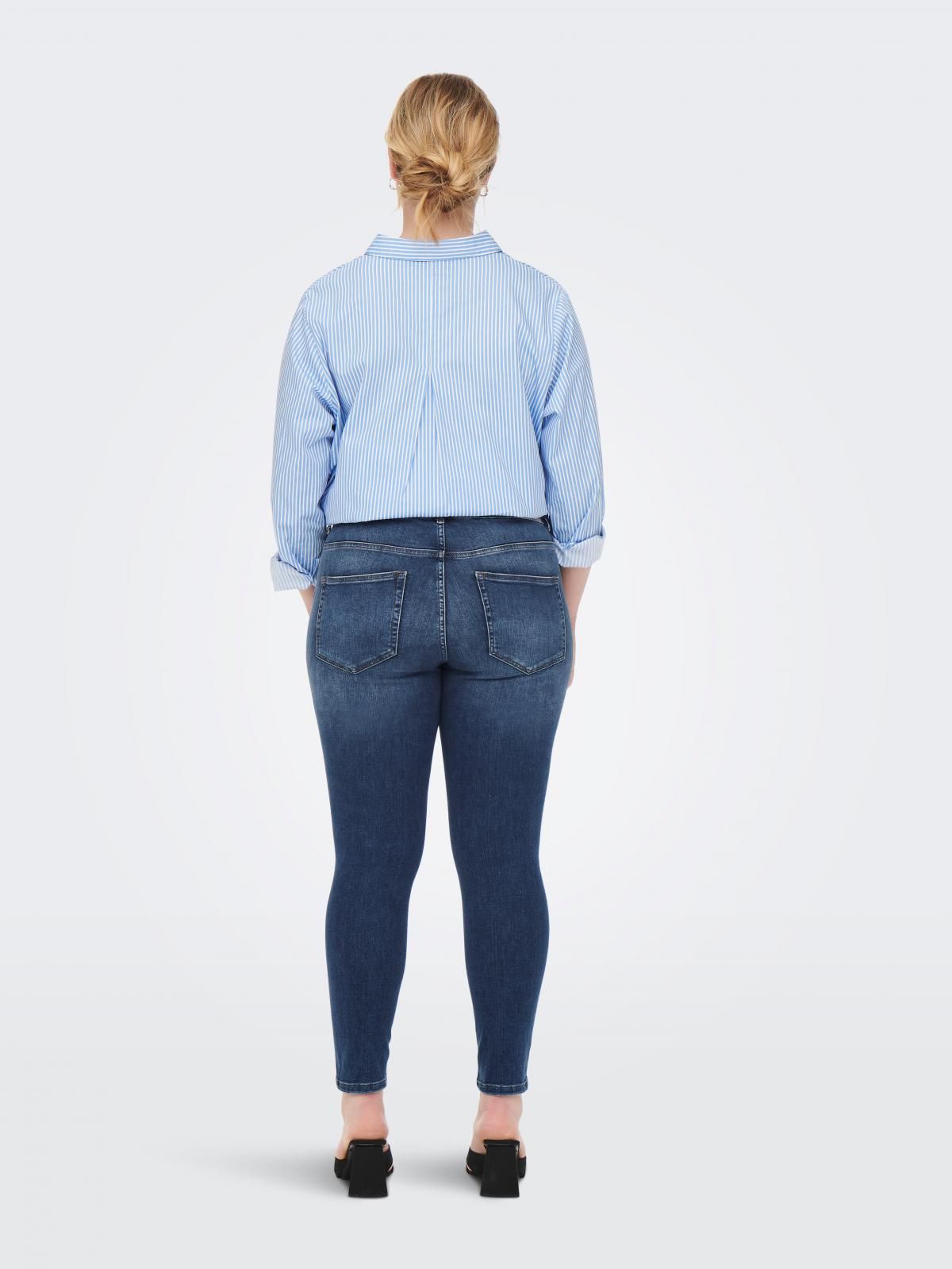 온리 미드웨이스트 테크니컬 스키니핏 진 15267793_2115 BLUE / MEDIUM BLUE DENIM - 상세 이미지 2
