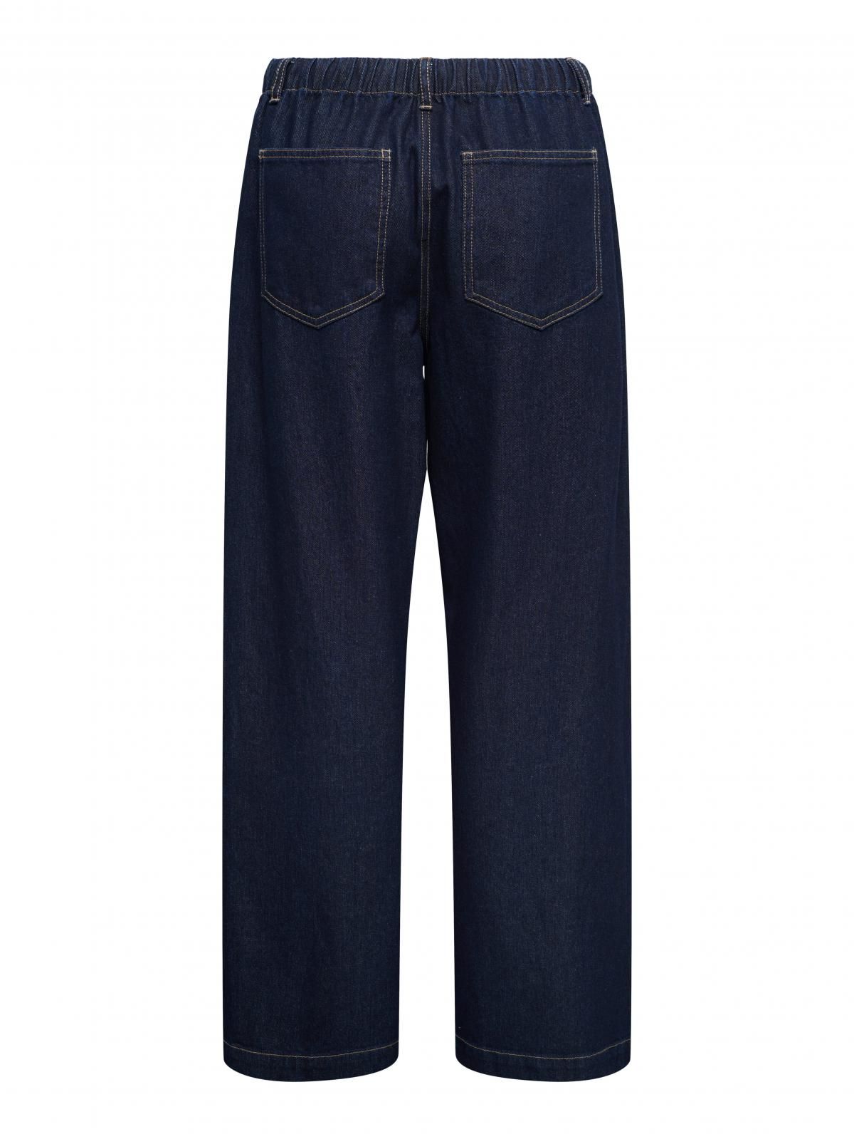 온리 하이웨이스트 와이드핏 데님 청바지 15366774_2114 BLUE / DARK BLUE DENIM - 상세 이미지 2