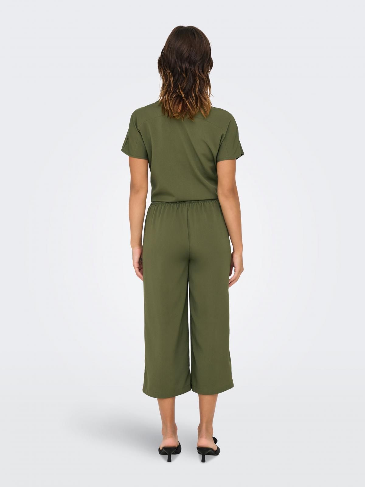온리 와이드핏 테크니컬 벨티드 팔라조 팬츠 15342658_4263 GREEN / KALAMATA - 상세 이미지 2