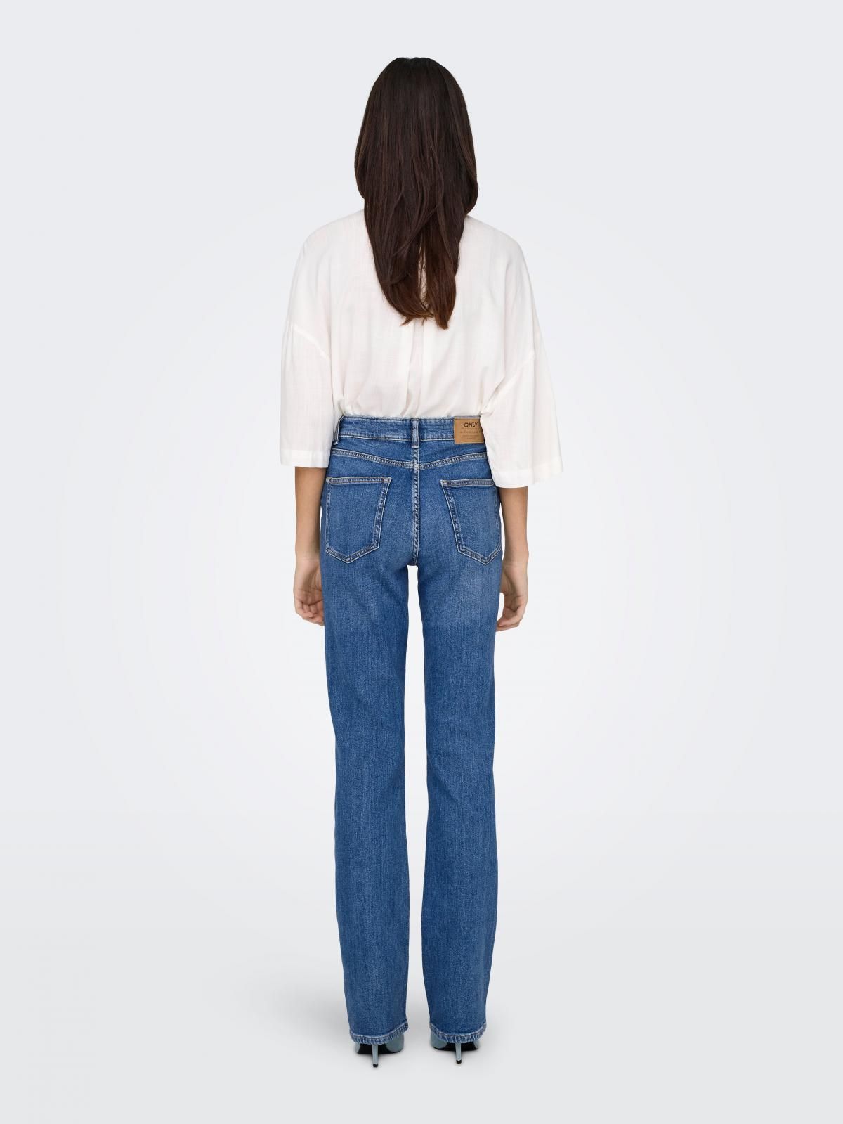 온리 미드웨이스트 부츠컷핏 데님 진 15293323_2115 BLUE / MEDIUM BLUE DENIM - 상세 이미지 2