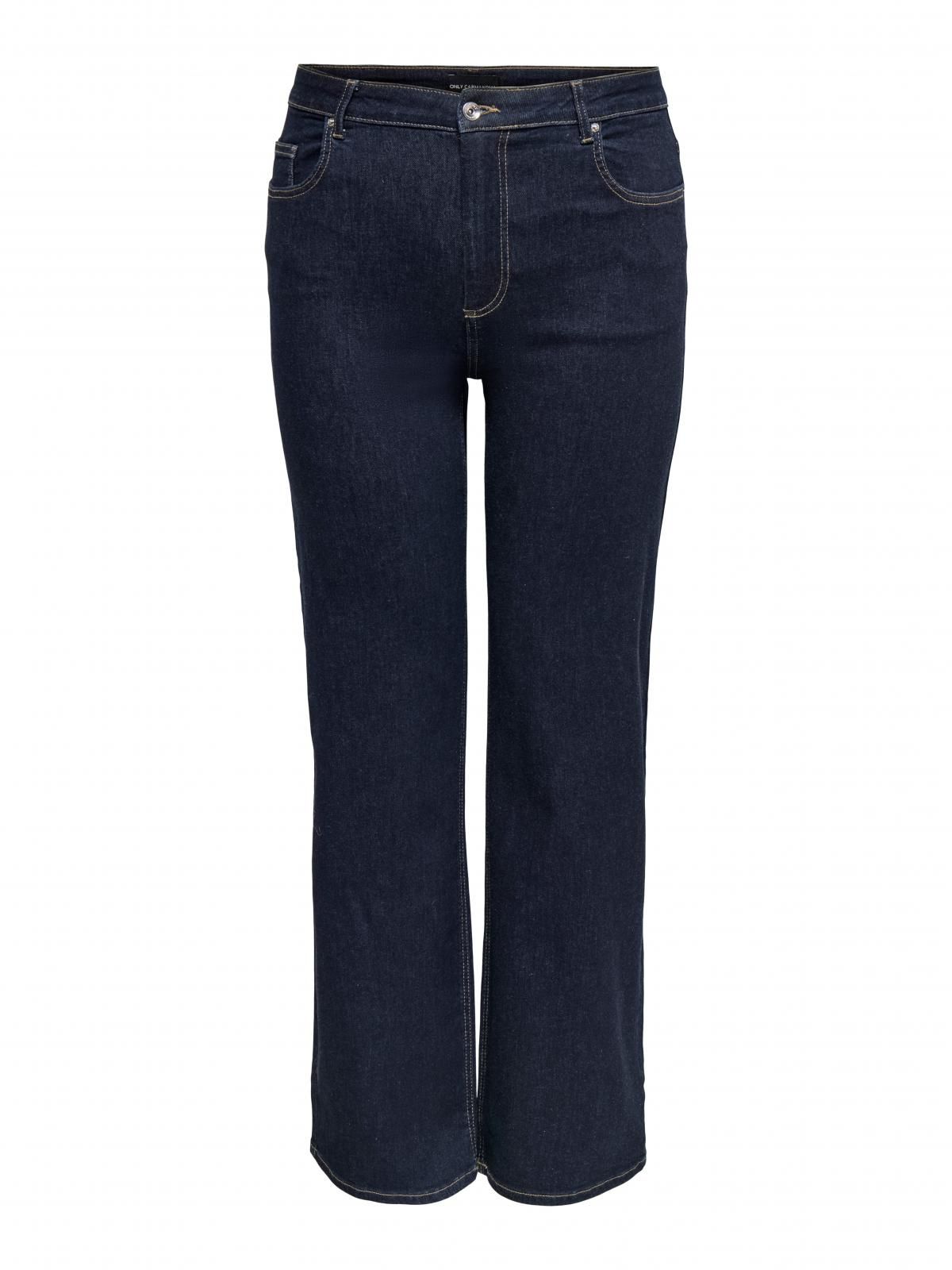 온리 하이웨이스트 와이드핏 데님 팬츠 15363685_2114_1236212 BLUE / DARK BLUE DENIM - 상세 이미지 3