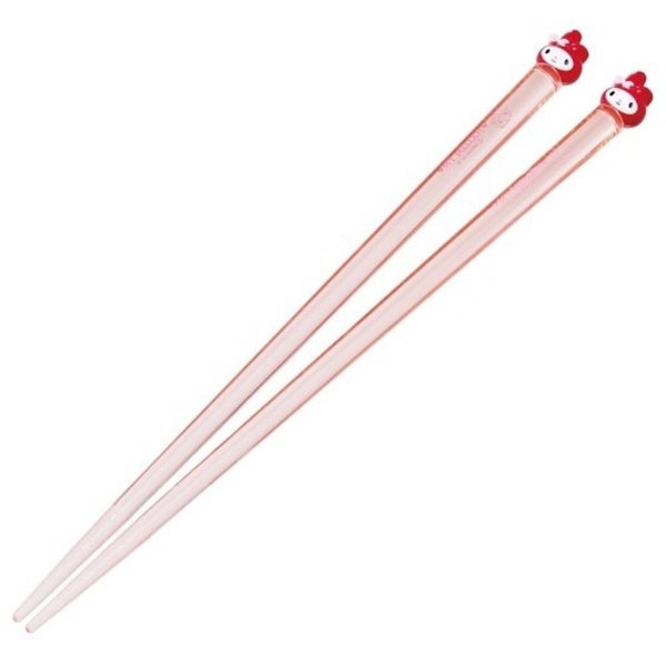 마이멜로디 마스코트 아크릴 젓가락 21cm 캐릭터수저 유아식기 주방커트러리 - 상품 이미지
