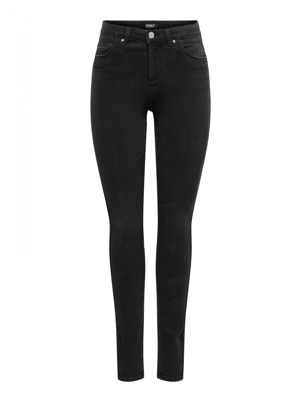 온리 트렌디 미드웨이스트 스키니핏 데님 팬츠 15367999_8183 BLACK / WASHED BLACK - 상품 이미지