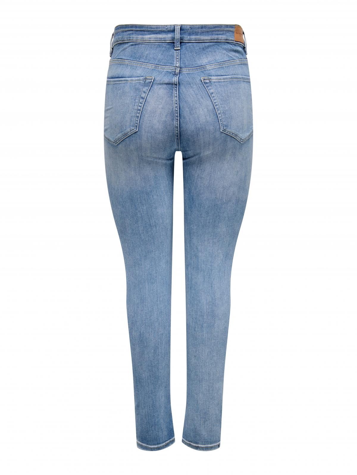 온리 플러스사이즈 데님 스키니핏 청바지 15331875_2116 BLUE / LIGHT BLUE DENIM - 상세 이미지 4