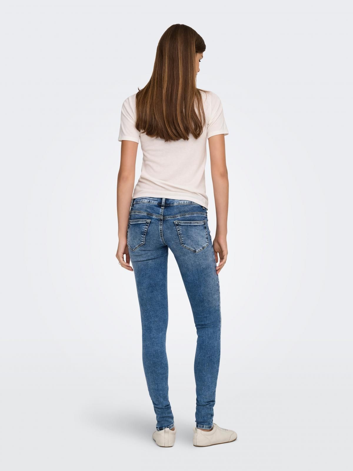 온리 데님 로우웨이스트 스키니핏 청바지 15366667_2115 BLUE / MEDIUM BLUE DENIM - 상세 이미지 2