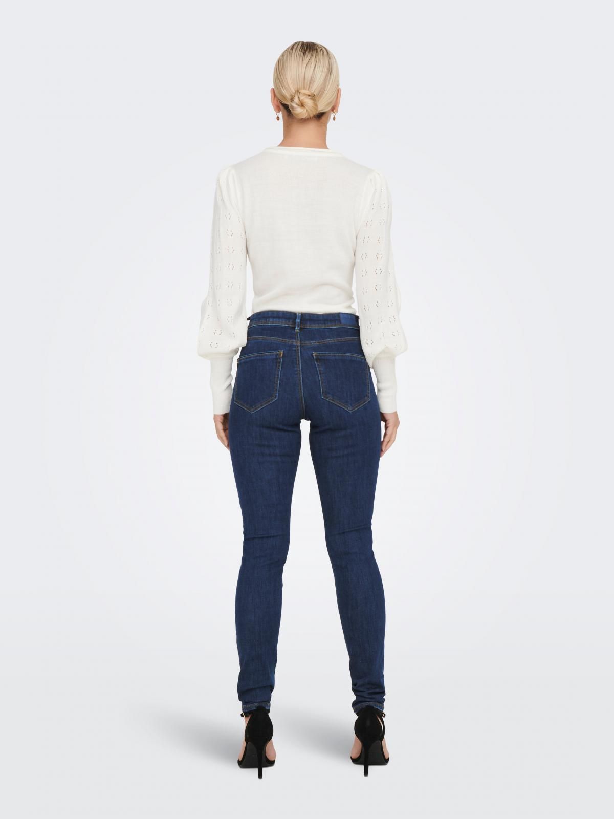 온리 데님 미드웨이스트 스키니핏 청바지 15272480_2114 BLUE / DARK BLUE DENIM - 상세 이미지 2