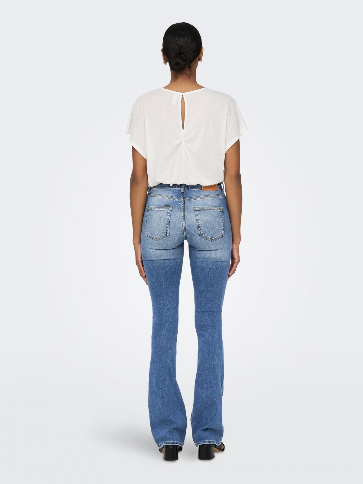 온리 슈퍼스트레치 플레어핏 연청 데님 부츠컷 청바지 15245444_2116 - 상세 이미지 2
