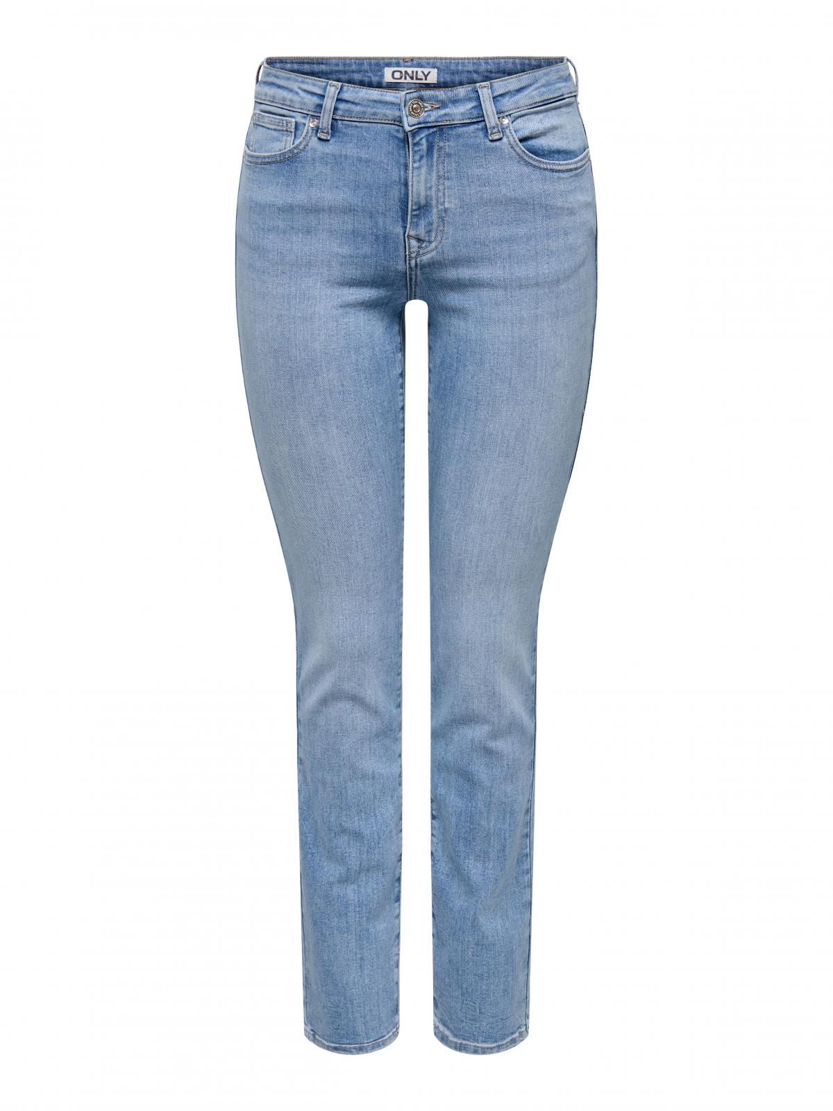 온리 미드웨이스트 슬림핏 스트레이트 청바지 15335171_2116 BLUE / LIGHT BLUE DENIM - 상세 이미지 3