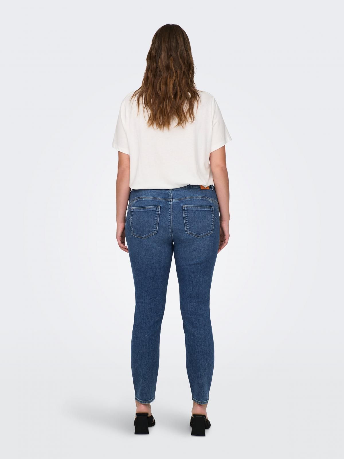 온리 미드웨이스트 스키니핏 데님 청바지 15300125_2115 BLUE / MEDIUM BLUE DENIM - 상세 이미지 2
