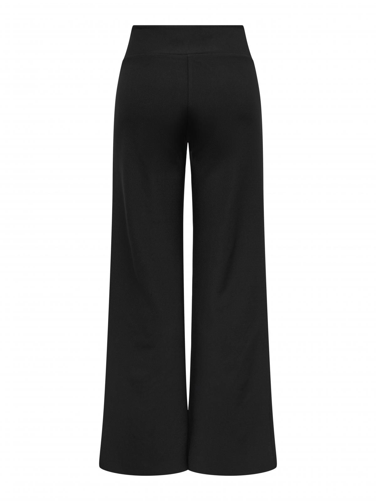 온리 와이드핏 하이웨이스트 슬랙스 팬츠 15357242_2161 BLACK / BLACK - 상세 이미지 4