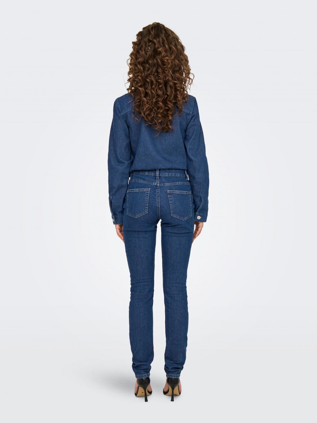 온리 데님 스키니핏 청바지 스트레치 15345197_2114 BLUE / DARK BLUE DENIM - 상세 이미지 2