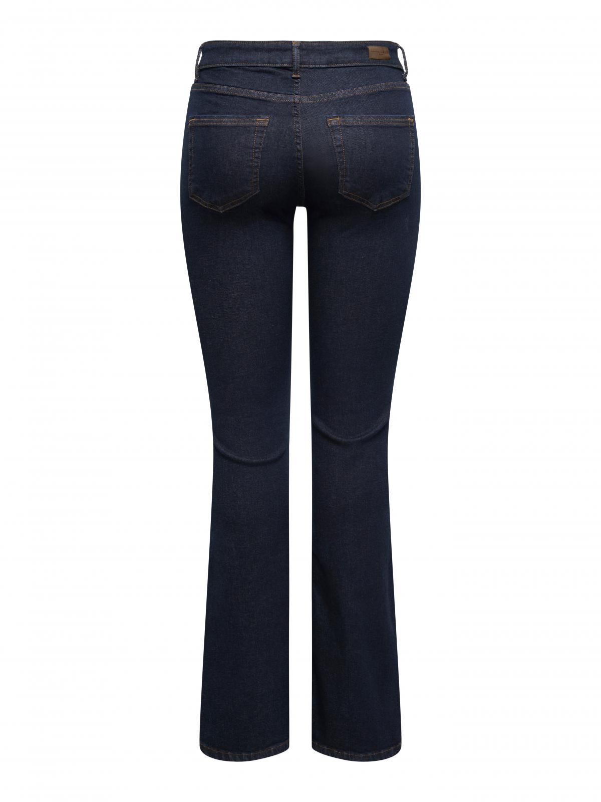 온리 데님 미드웨이스트 플레어핏 청바지 15366665_2114_1249211 BLUE / DARK BLUE DENIM - 상세 이미지 4