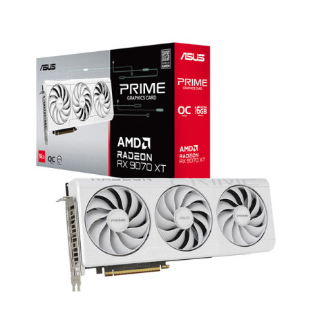 ASUS PRIME 라데온 RX 9070 XT WHITE OC D6 16GB 대원씨티에스 그래픽카드