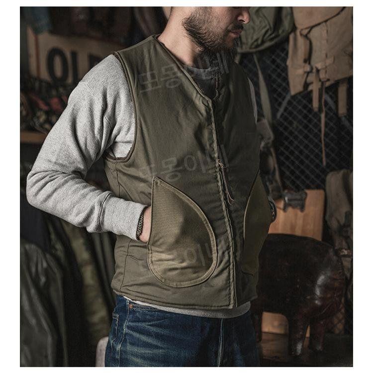 브론슨 BRONSON 경량 남성 조끼 USMC 육군 녹색 M - 상세 이미지 3