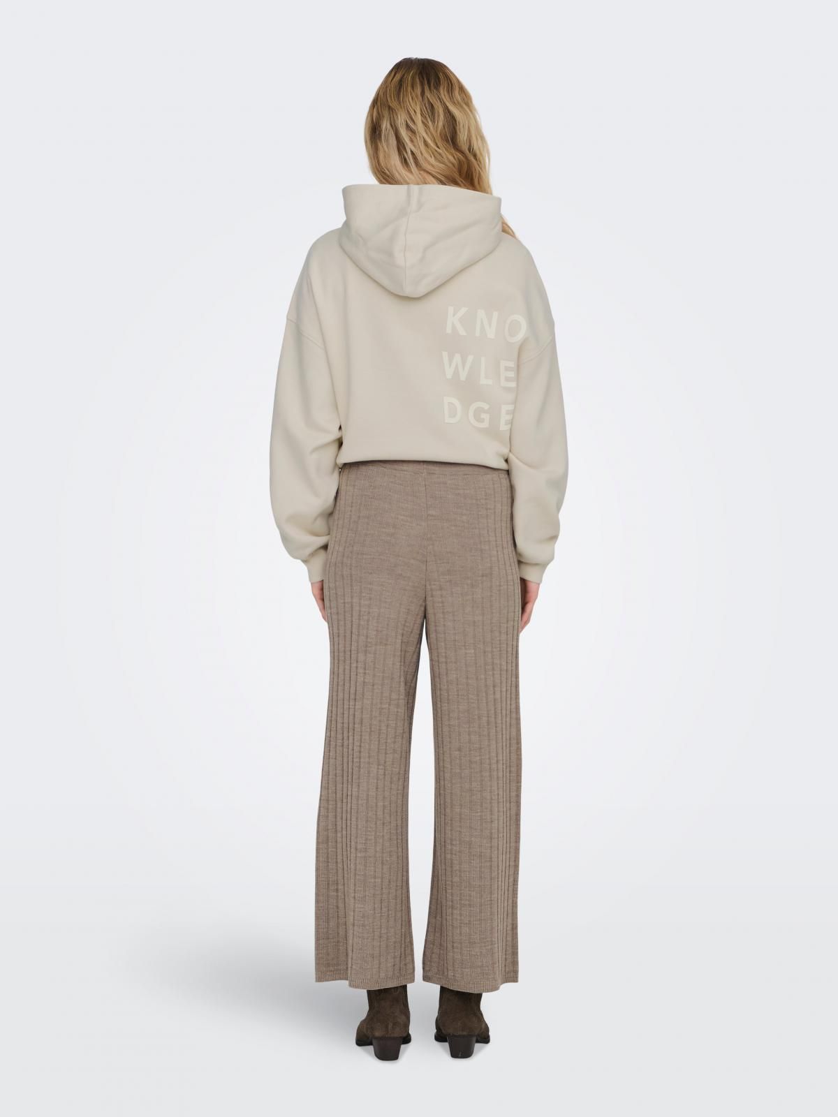 온리 니트 와이드핏 루즈핏 팬츠 15242972_221_895983 WHITE / BEIGE - 상세 이미지 2