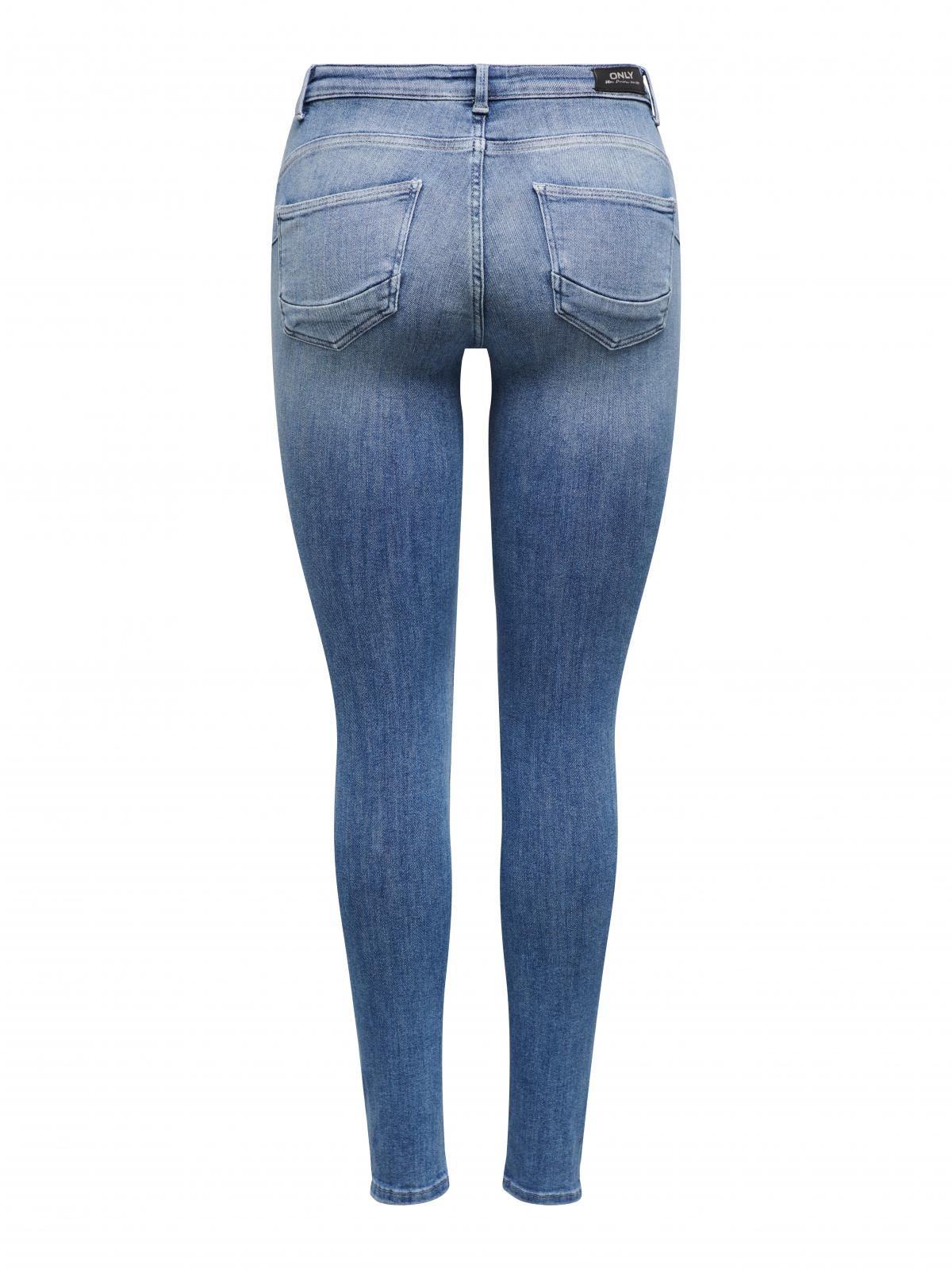 온리 데님 미드웨이스트 스키니핏 진 15230607_2115 BLUE / MEDIUM BLUE DENIM - 상세 이미지 4