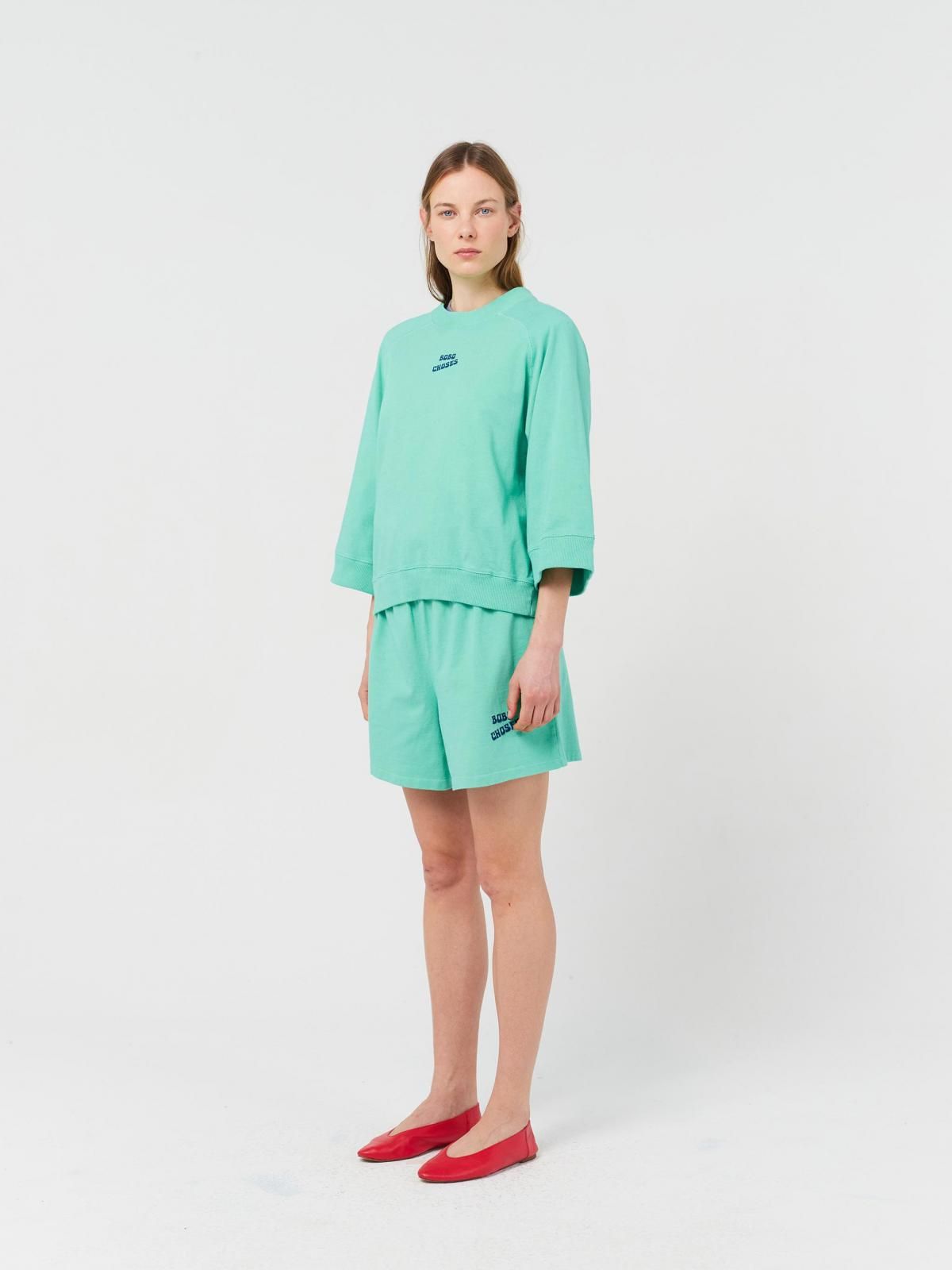 보보쇼즈 박시핏 라운드넥 반팔 티셔츠 민트 124TD002 ONE COLOR - 상세 이미지 5