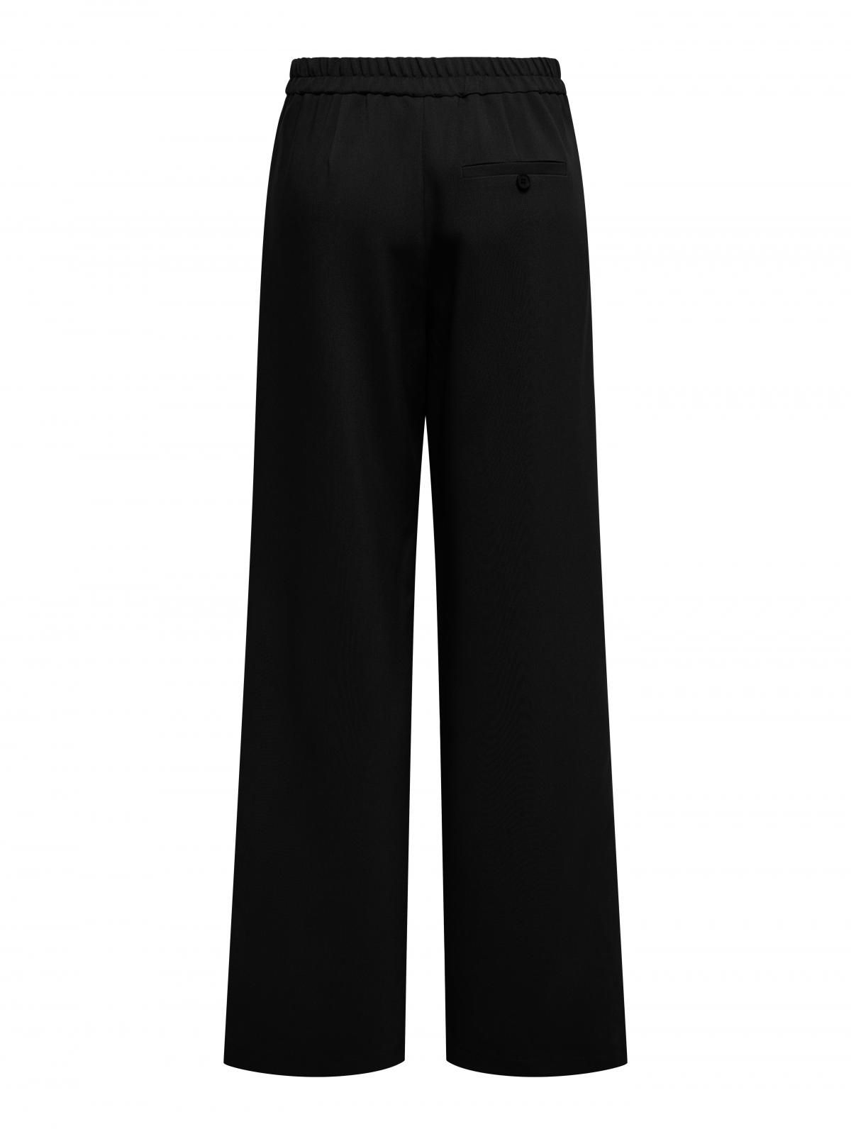 온리 와이드핏 테일러드 슬랙스 플리츠 15364069_2161 BLACK / BLACK - 상세 이미지 4