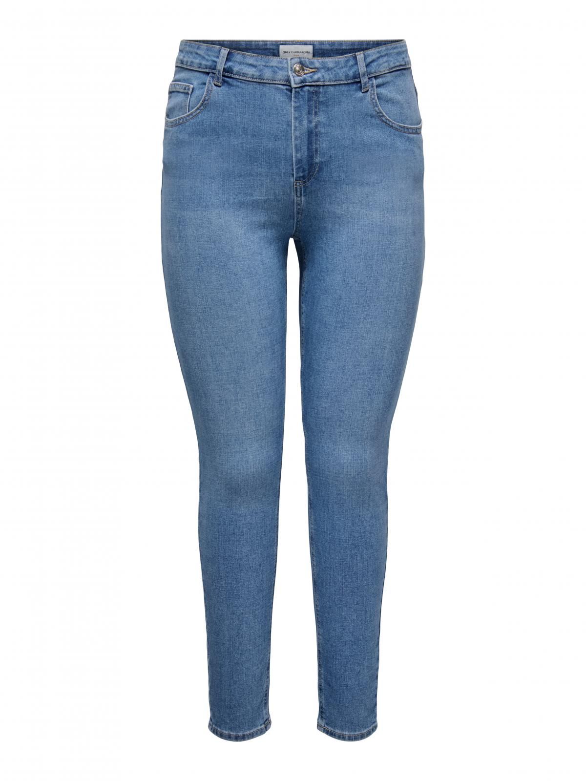 온리 플러스사이즈 데님 스키니핏 청바지 15355014_2116 BLUE / LIGHT BLUE DENIM - 상세 이미지 3