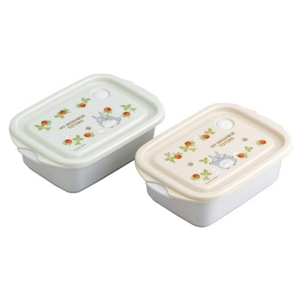 이웃집 토토로 산딸기 간편 보관용기 2종세트 500ml / 반찬통 항균+ - 상품 이미지