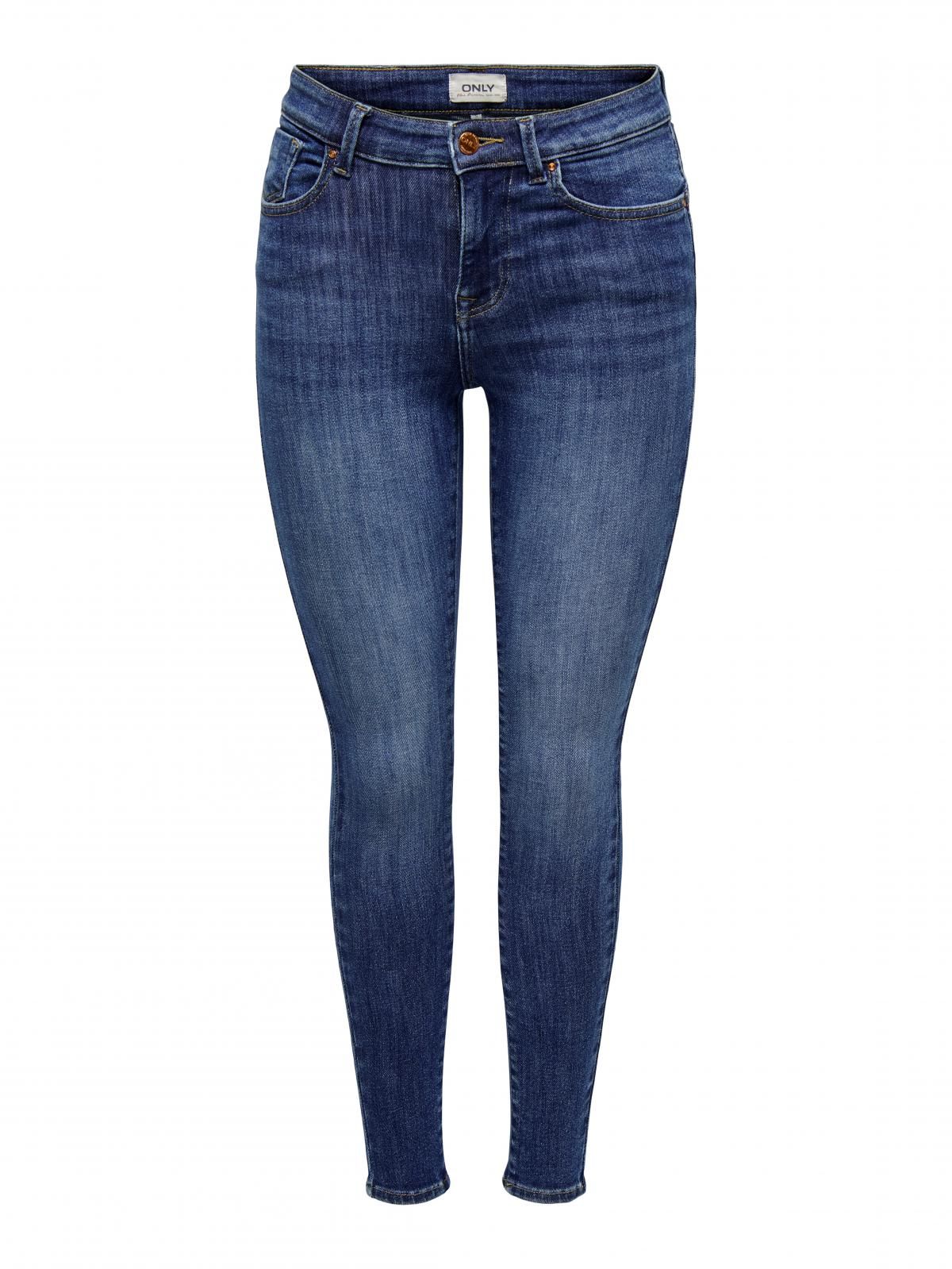 온리 데님 미드웨이스트 스키니핏 청바지 15313697_2114 BLUE / DARK BLUE DENIM - 상세 이미지 3