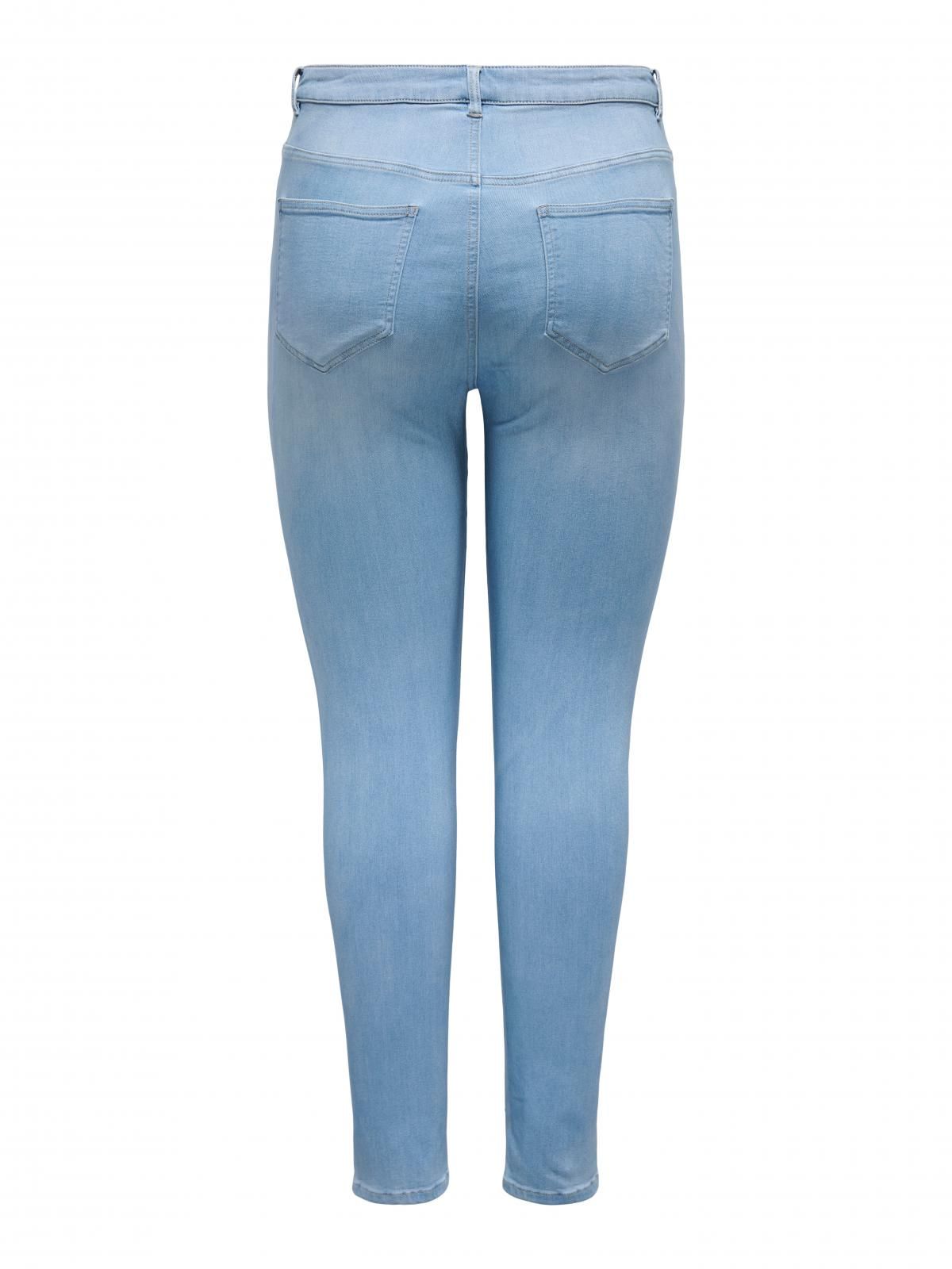 온리 플러스사이즈 데님 스키니핏 진 15337492_2116 BLUE / LIGHT BLUE DENIM - 상세 이미지 4