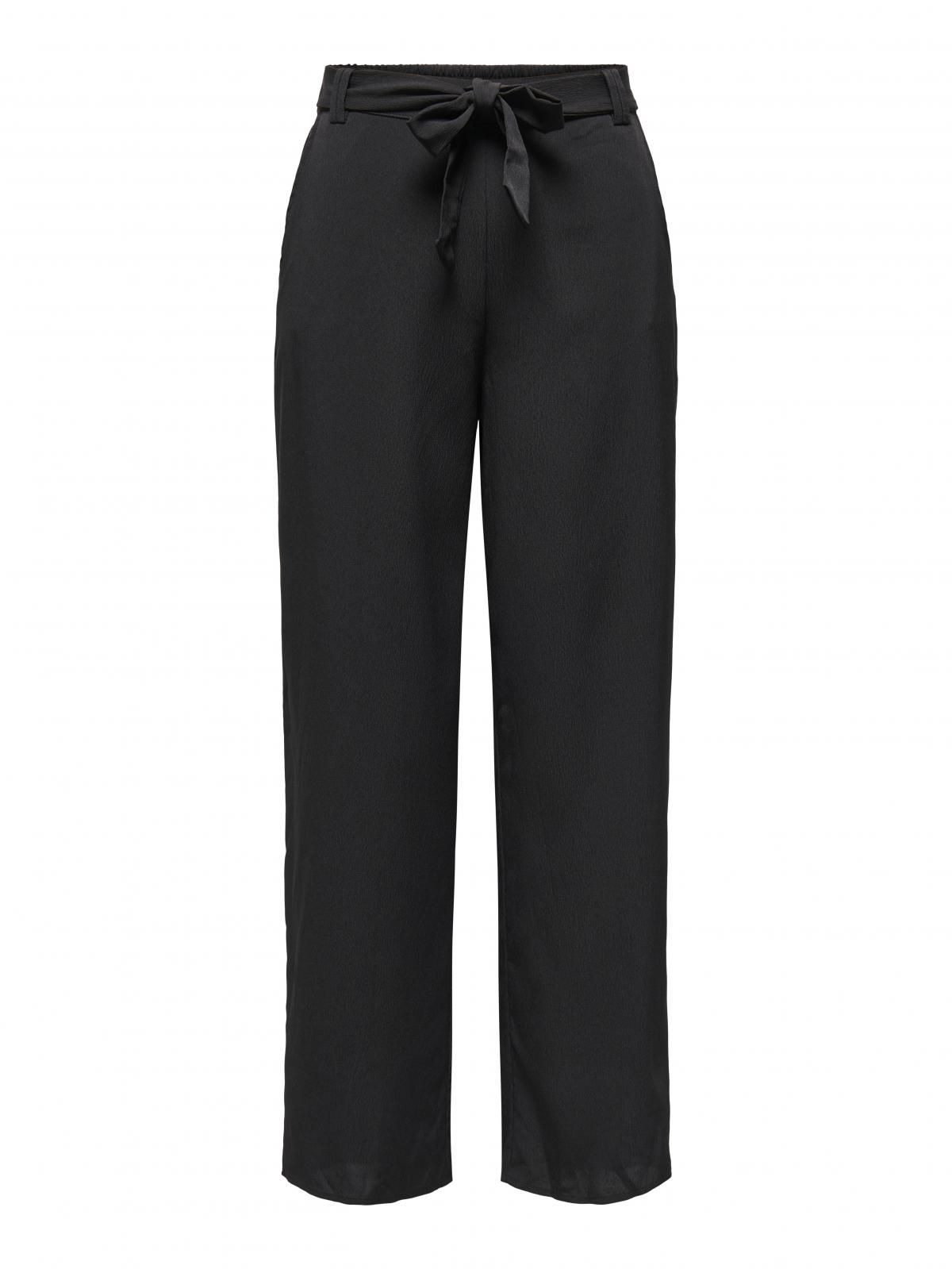 온리 와이드핏 테크니컬 슬랙스 팬츠 15357112_2161 BLACK / BLACK - 상세 이미지 3