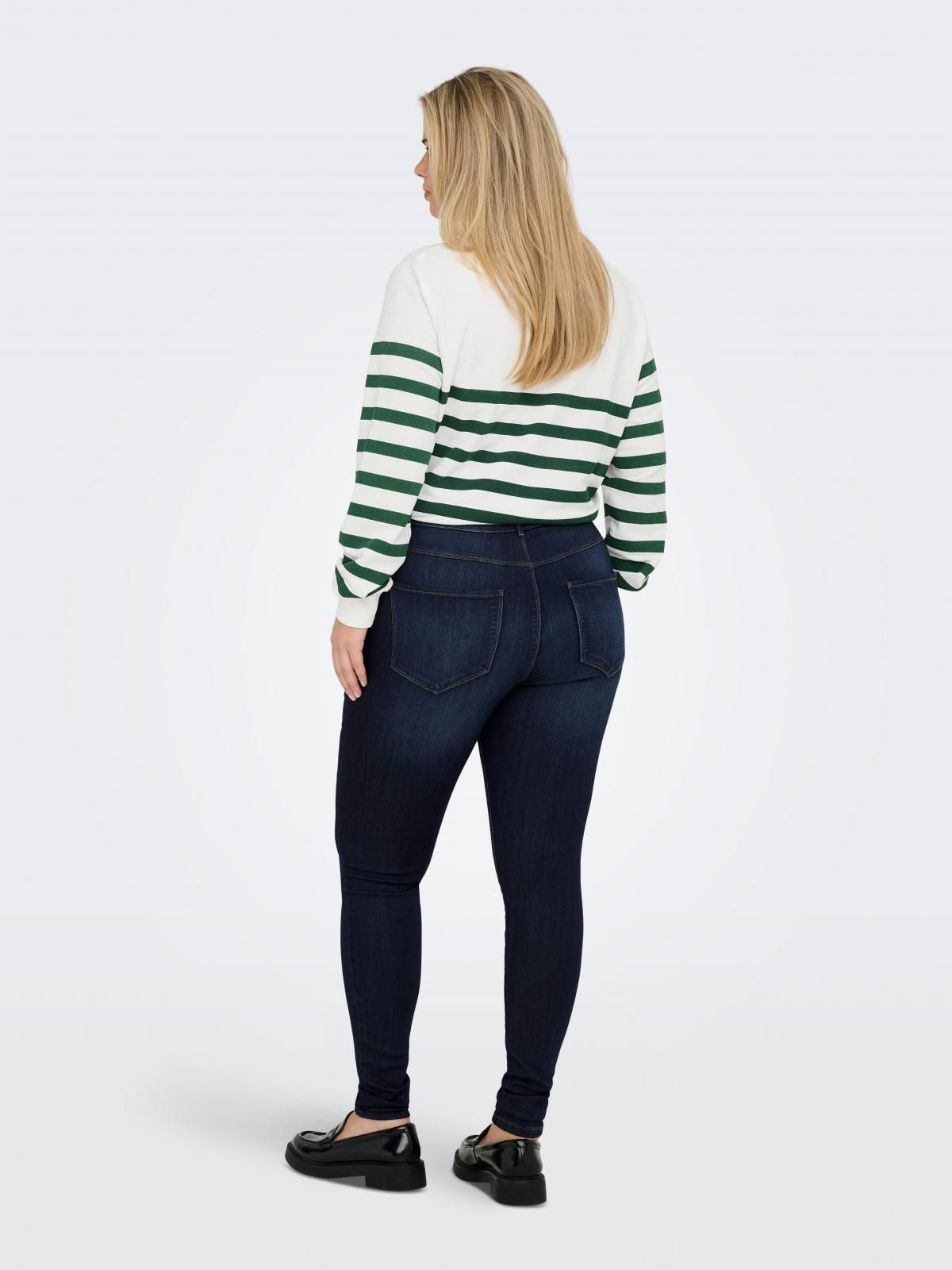 온리 플러스사이즈 데님 스키니핏 청바지 15327086_2114 BLUE / DARK BLUE DENIM - 상세 이미지 2