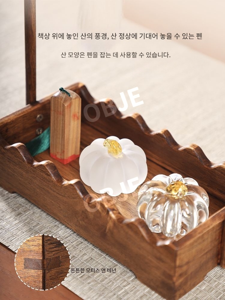 원목 붓꽂이 붓걸이 홀더 서예 문구 정리대 - 상세 이미지 4