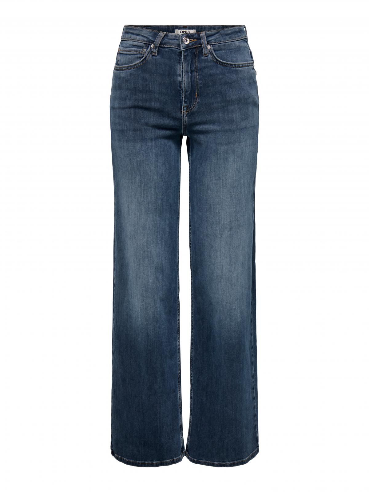 온리 하이웨이스트 데님 와이드핏 진 15339459_6603 BLACK / BLUE BLACK DENIM - 상세 이미지 3