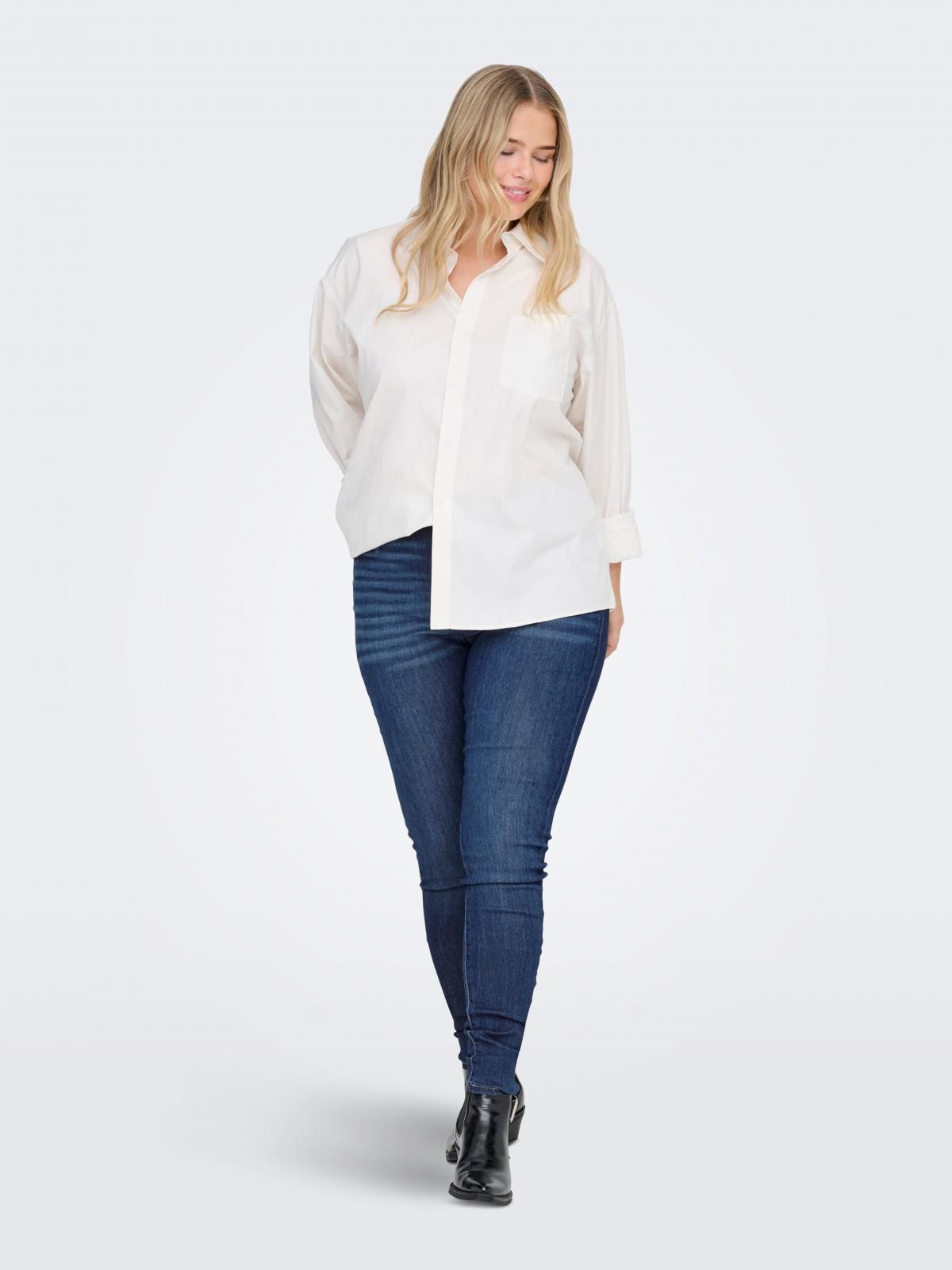 온리 데님 스키니핏 청바지 캐주얼 15361395_2115 BLUE / MEDIUM BLUE DENIM - 상세 이미지 5
