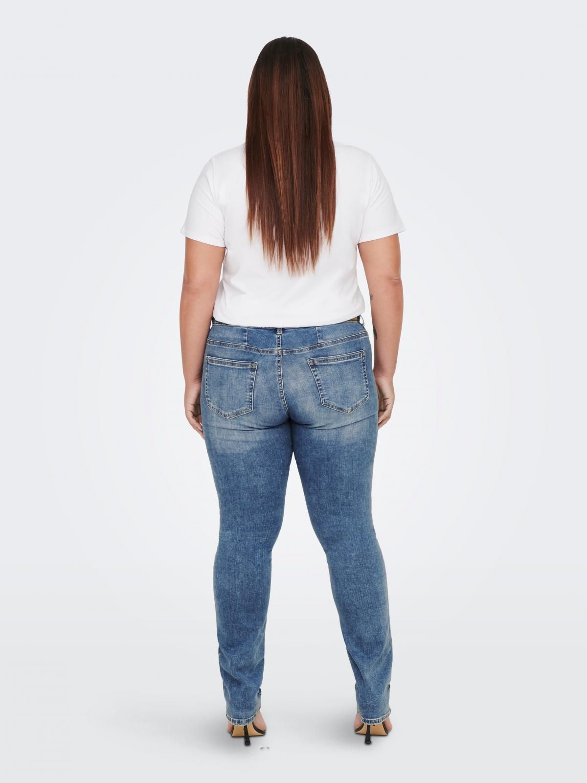 온리 빅사이즈 레귤러 웨이스트 스키니핏 진 15253109_2115 BLUE / MEDIUM BLUE DENIM - 상세 이미지 2