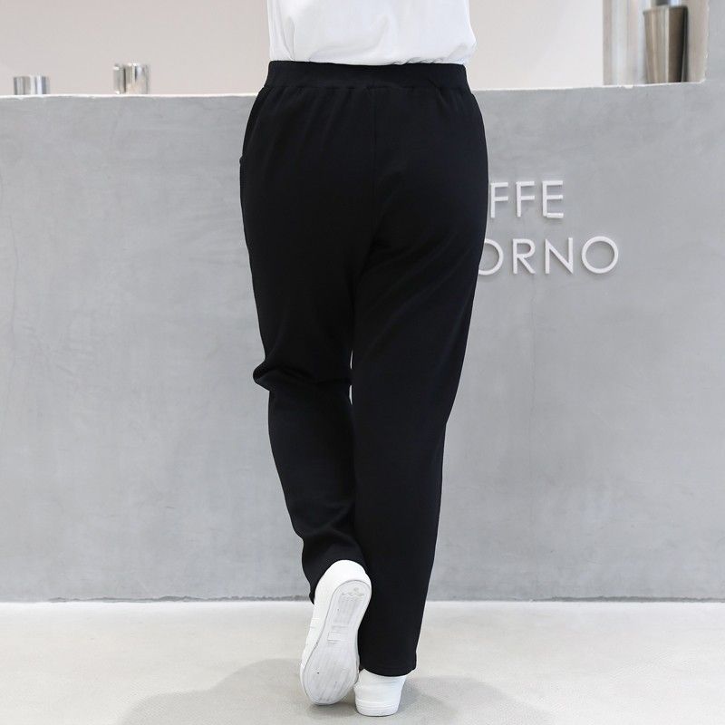 중년여성 트레이닝복 여름 후드 세트 봄가을 할머니 중년 블랙(벨벳 없음) 4XL (72.5-85kg) - 상세 이미지 5