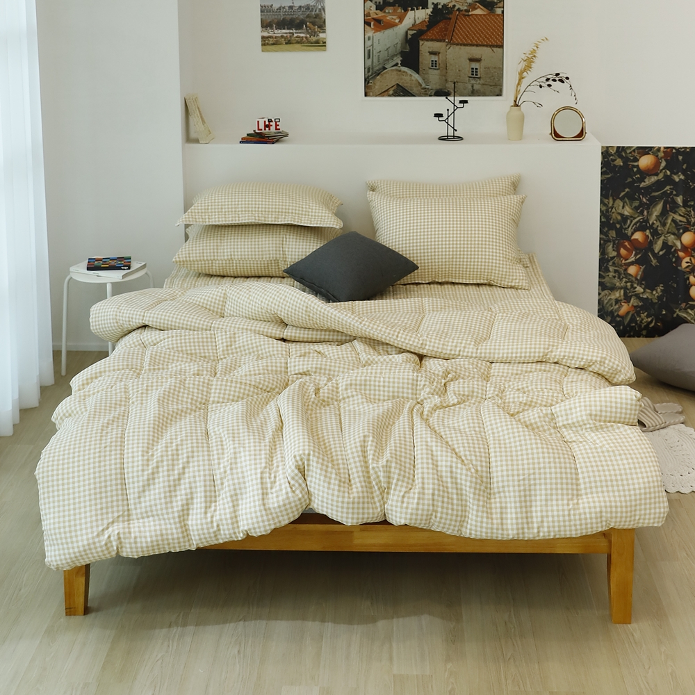 나라데코 체크 소프트마이크로 차렵이불 기숙사 자취 사계절 이불 SS