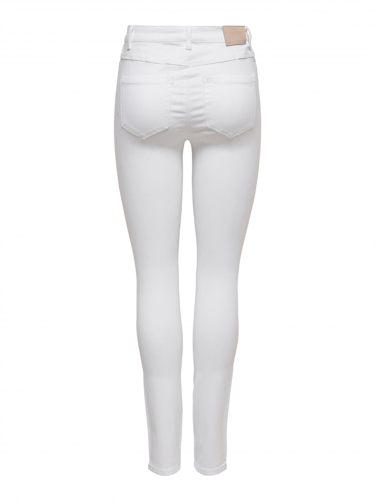 온리 화이트 하이웨이스트 스키니핏 데님 팬츠 15174842_2206 WHITE / WHITE - 상세 이미지 4