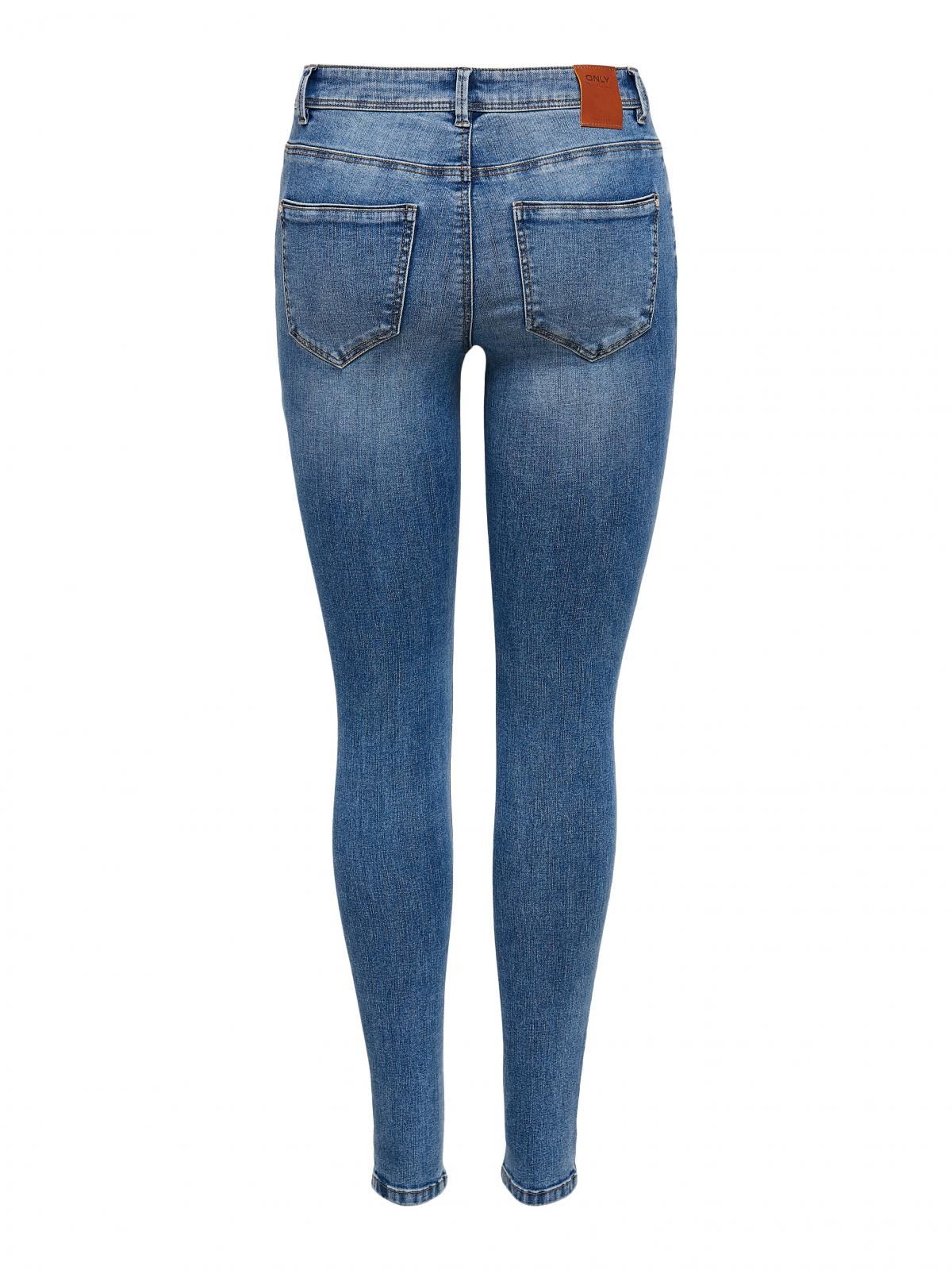 온리 데님 미드웨이스트 스키니핏 청바지 15235976_2115 BLUE / MEDIUM BLUE DENIM - 상세 이미지 4